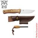 OYO(オヨ) アムンセンナイフ ファイヤースターター付 OY317 アウトドア キャンプ ブッシュクラフト 焚き火 フルタング スチール バトニング 革 ケー...