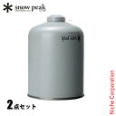スノーピーク ギガパワーガス 500 イソ2点セット アウトドア キャンプ 燃料 キャンプ用品 OD缶 アウトドア缶 ガス缶 GP-500SR