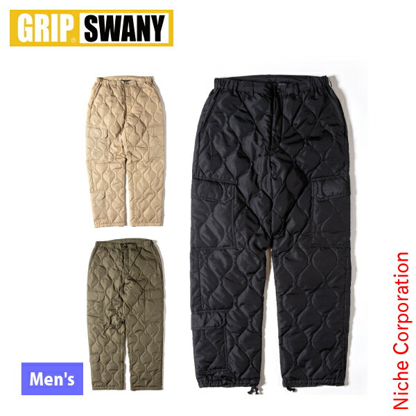 GRIP SWANY(グリップスワニー) TAIONx GRIP SWANY ダウン カーゴパンツ TAION-GPS-PT01 アウトドア ウェア ズボン ボトムス メンズ タイオン パンツ コラボ
