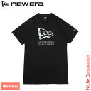 ニューエラ ウィメンズ 半袖 ロング Tシャツ ブラック 14121936 アウトドア ウェア トップス 黒 レディース チュニック ロゴ nocu