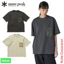 スノーピーク インセクトシールド Tシャツ TS-25SU001 アウトドア ウェア トップス ユニセックス キャンプ用品 胸ポケット