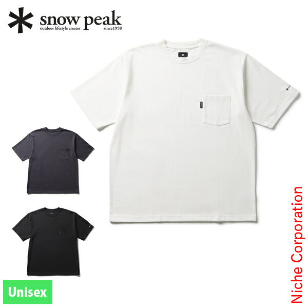 楽天ニッチ・エクスプレススノーピーク ニュースタンダート ポケットTシャツ NSD-TS-25AU001 アウトドア ウェア トップス ユニセックス キャンプ用品 シンプル おしゃれ