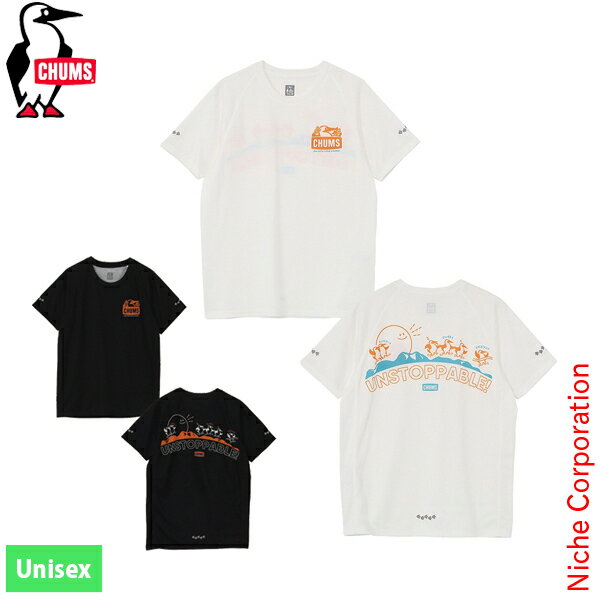 Rakuten - チャムス CHUMS×みゃこ ランニングアンストッパブルTシャツ CH01-2796 アウトドア ウェア トップス ユニセックス Tシャツ 半袖 注目商品