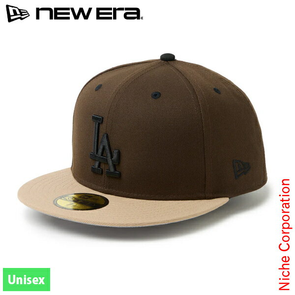 Rakuten - ニューエラ 59FIFTY by GORO LAドジャース ウォルナット/キャメル 14880417 アウトドア ウェア 帽子 ユニセックス 注目商品 キャップ 中津川吾郎 サイズ調整なし フラットバイザー