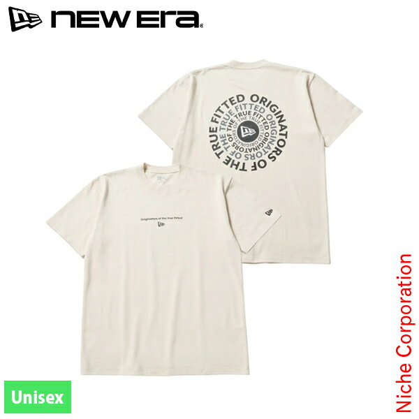 Rakuten - ニューエラ 半袖 コットン Tシャツ サークルロゴ クリーム 14856720 アウトドア ウェア トップス ユニセックス 綿 ショートスリーブ バックプリント 注目商品