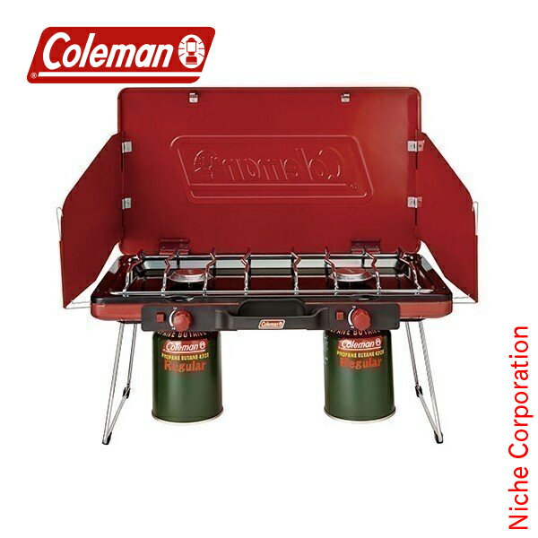 \最大1、000円OFFクーポン配信中/コールマン ( Coleman ) パワーハウス LP ツーバーナーストーブ2 ( レッド ) キャンプ バーナー OD缶 OD ツーバーナー通販格安セール情報 楽天 通販