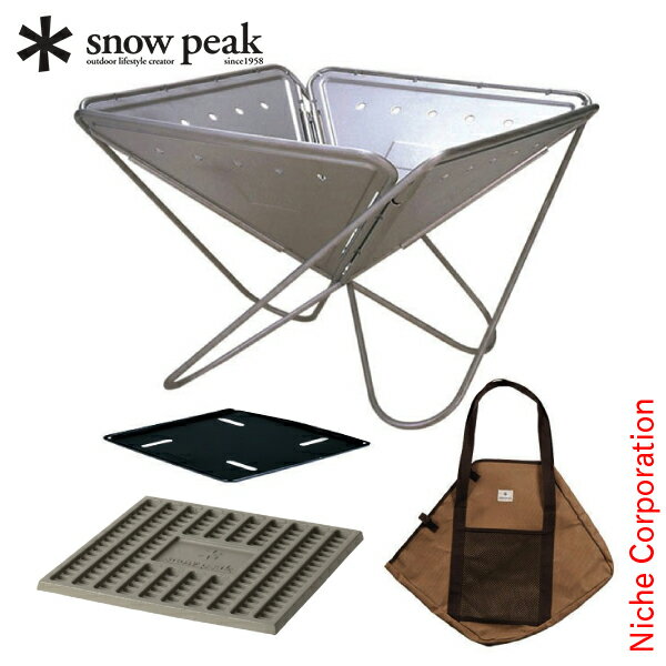 スノーピーク 焚火台 M スターターセット SET-111 キャンプ 焚き火 アウトドア たき火 お1人様2点限り