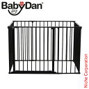 ベビーダン ( BabyDan ) ハースゲート XL スクエアゲートセット ブラック スクウェア ストーブ ガード ストーブガード 薪ストーブ フェンス 暖炉 柵 赤ちゃん 扉 ドア ゲート