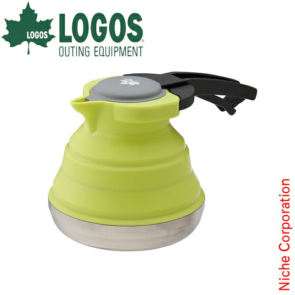 ロゴス クッカー たためるケトル 1L アウトドア やかん 1リットル