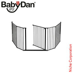 ベビーダン ハースゲート XL ブラック HEARTH GATE BabyDan ハース ゲート フェンス おしゃれ ストーブフェンス ストーブガード ベビーゲート ペットゲート ストーブ 赤ちゃん 柵 セーフティ 安全柵