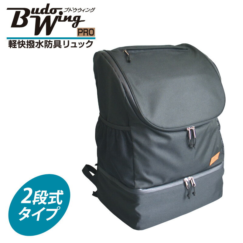 剣道 防具袋 リュック　BUDO WING PRO 軽快撥水