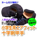 剣道具 剣道防具 小手 甲手 日武 小学生用 エアフィット十字刺仕立(軽量6.0m/m十字刺ミシン刺)【刺繍ネーム無料(3文字まで)】