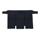 剣道垂 松勘工業 閃 BLUE 総紺革 垂単品 (中 大 サイズ) 【刺繍ネーム無料(3文字まで)】