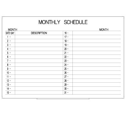 ӰܡɡLT13-004MONTHLY SCHEDULEʥ 890 600 