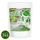 純国産 ケール 青汁 1kg 【送料無料(沖縄を除く)】 契約農家 栽培期間中農薬・化学肥料不使用 九州産ケール100% 保存料不使用・着色料不使用・香料不使用 NICHIGA(ニチガ) TK0
