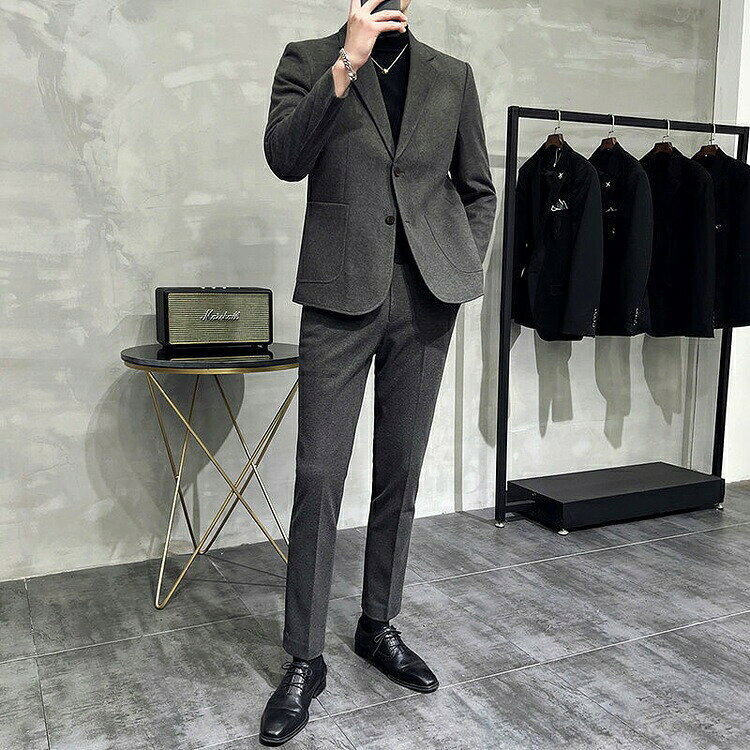 スーツ セットアップ ストレッチ テー メンズファッション 早い者勝ち ブラック ダークグレー コ-ヒ-色 S M L XL 2XL 3XL 4XL