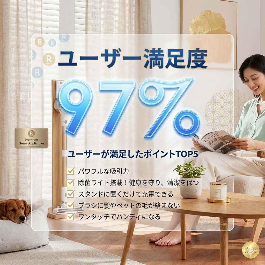 掃除機 コードレス【最軽量ボディに超強力150...の紹介画像2
