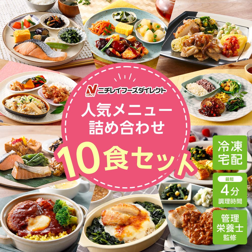 【ニチレイ公式】 詰め合わせ10食セット 冷凍弁当 お