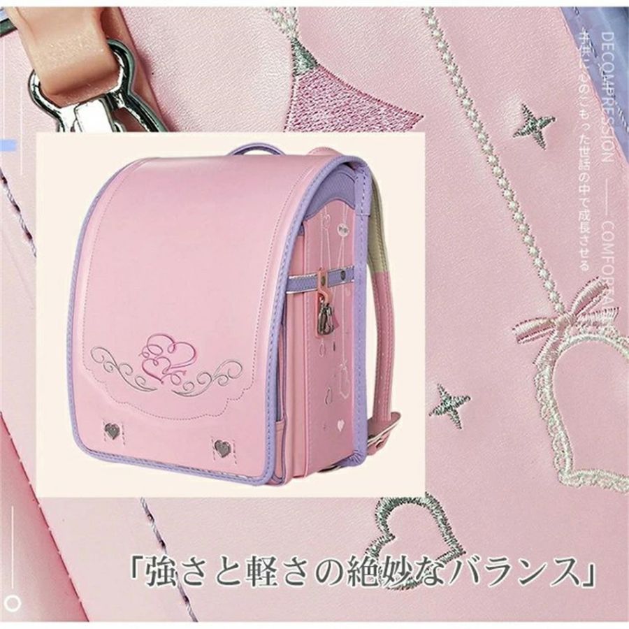 ランドセル 女の子 男の子 ランドセルカバン 通学リュック 大容量 自動ロック 豪華な刺繍 a4フラットファイル対応 高級合革 ランドセル 女の子 超軽量 撥水加工 ワンタッチロック 新学期お祝い 小学生 [3]