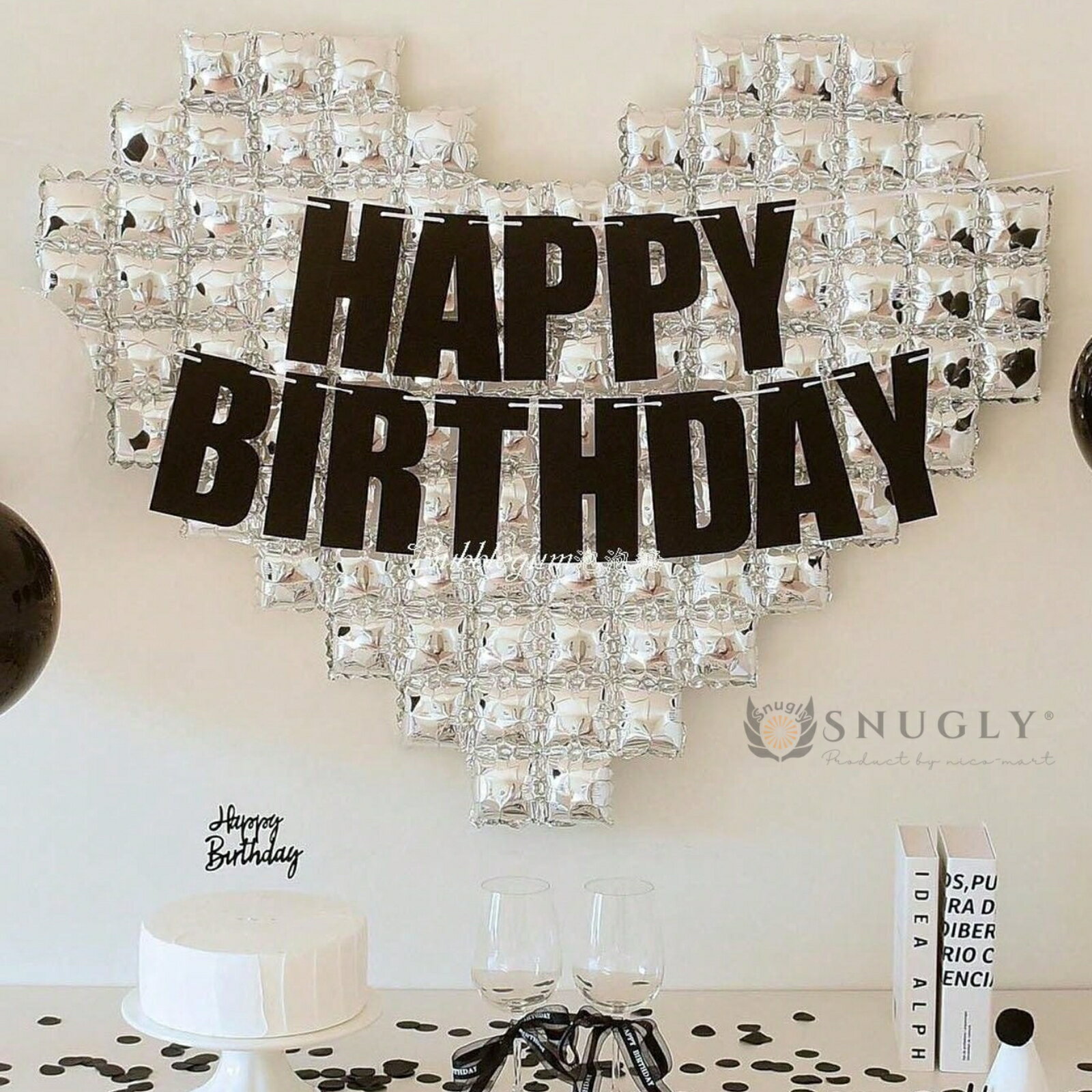 TOSPA フラッグガーランド No.8 リーフ＆フラワー柄 旗サイズ9×11.5cm 全長約280cm ポリエステル製 TOSPAオリジナルミニ三角連続旗