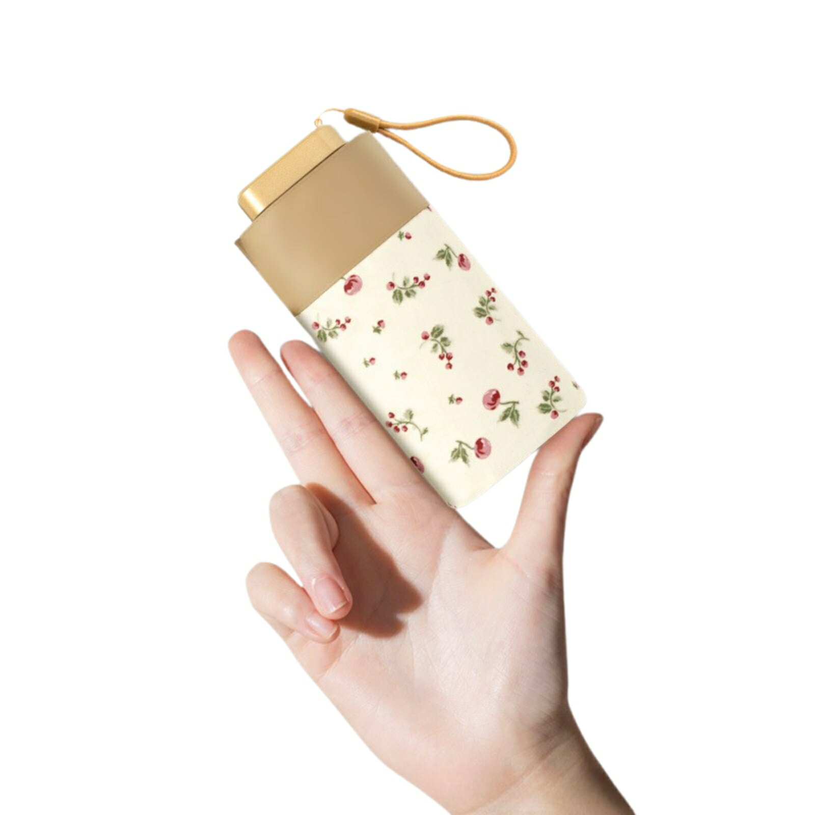 【全国送料無料】 日傘 遮光率100% 晴雨兼用 折りたたみ 傘 完全遮光 UPF50+ 折り畳み傘 270g 軽量 1級遮光 UVカット 大きい レディース コンパクト 大きめ 風に強い 防水 丈夫 8本骨 撥水 軽量 女性 耐風 耐久 収納ポーチ付き (チェリー)