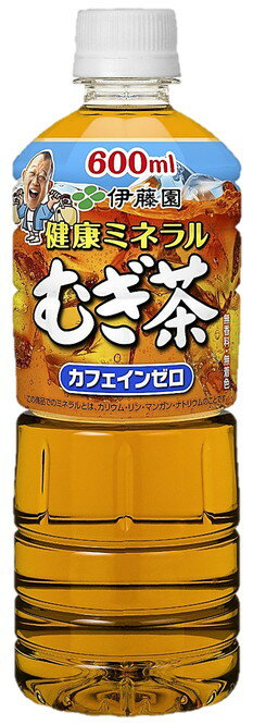 [伊藤園] 健康ミネラルむぎ茶 【伊藤園むぎ茶】 600ml PET 1ケース 計24本入り 〔カフェインゼロ〕