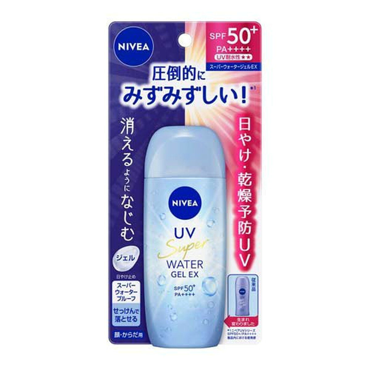 ・日やけと乾燥を予防するSPF50+PA++++のジェルタイプ ・強烈紫外線から肌をしっかり守るスーパーウォータープルーフ ・肌にうるおいを与え透明感あふれる素肌へ導く ・みずみずしいジェルが素早く肌になじみべたつかない快適な使用感 ・せっけんで落とせる ・顔・からだ両用 ・日本製 【ご注意】成分表示および使用上の注意をよくお読みのうえ、肌に異常が生じていないか注意してご使用ください。 お肌に合わない場合は使用を中止し、必要に応じて医師にご相談ください。 原産国：日本区分：化粧品発売元/製造元等：花王カスタマ−マ−ケティ 広告文責：有限会社MAY 電話番号：079-569-1286