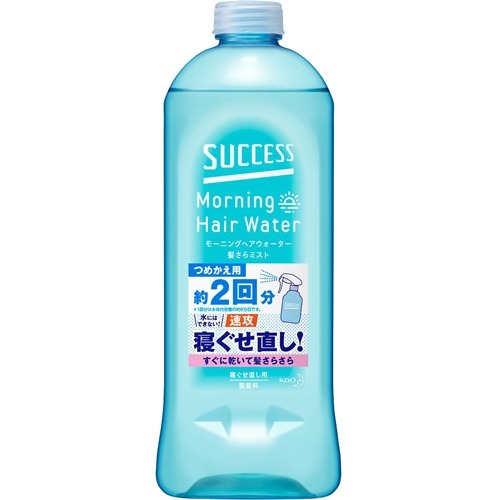 ・寝ぐせ直し用ミストタイプ。 ・水では直しにくい頑固な寝ぐせも速攻リセット。 ・水よりも速く乾き、詰め替え用。 【ご注意】成分表示および使用上の注意をよくお読みのうえ、肌に異常が生じていないか注意してご使用ください。 お肌に合わない場合は使用を中止し、必要に応じて医師にご相談ください。 原産国：日本区分：化粧品発売元、製造元等：花王カスタマ−マ−ケティ 【原材料】 水、エタノール、シラカバエキス、ステアルトリモニウムクロリド、トリデセス-9、ポリクオタニウム-10【成分】 水、エタノール、シラカバエキス、ステアルトリモニウムクロリド、トリデセス-9、ポリクオタニウム-10 広告文責：有限会社MAY 電話番号：079-569-1286