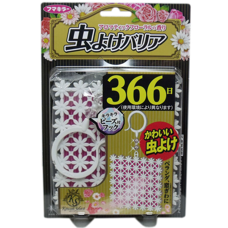 3個セット フマキラー かわいいセレクト 虫よけバリア 366日 アロマティックフローラルの香り ピンク