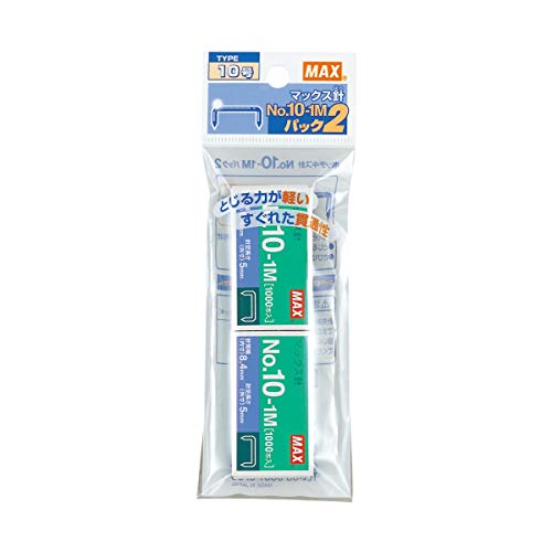 6個セット マックス ホッチキス針 10号 1000本入x2個 No.10-1Mパック2