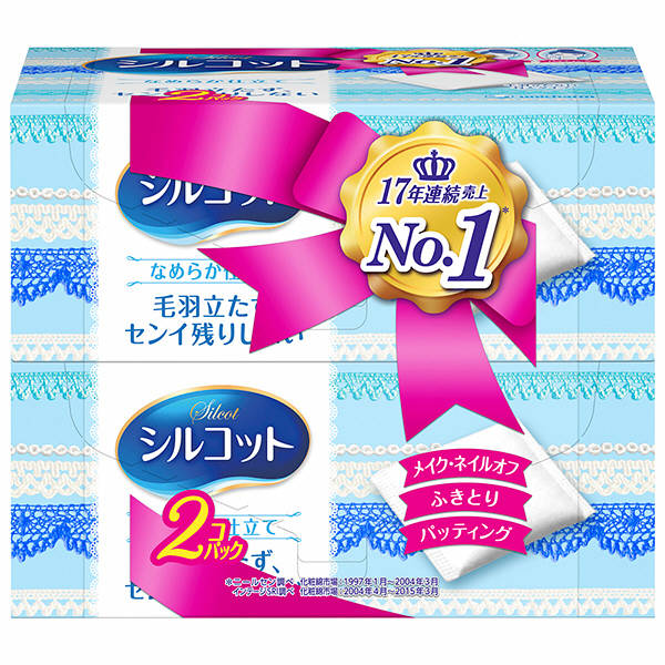 ・ロングセラーの封入タイプで毛羽立たずセンイ残りしない。 ・完全封入タイプで肌を傷つけにくく、繊維の抜けを防止。 ・植物由来繊維採用で化粧水をしっかり肌に戻す。 ・ネイルオフからスキンケアまで幅広く使えます。 ・内容量は82枚×2個。 【ご注意】成分表示および使用上の注意をよくお読みのうえ、肌に異常が生じていないか注意してご使用ください。 お肌に合わない場合は使用を中止し、必要に応じて医師にご相談ください。 原産国：日本区分：化粧品発売元/製造元等：ユニ・チャ−ム（株） 【原材料】 レーヨン（植物由来繊維） 広告文責：有限会社MAY 電話番号：079-569-1286