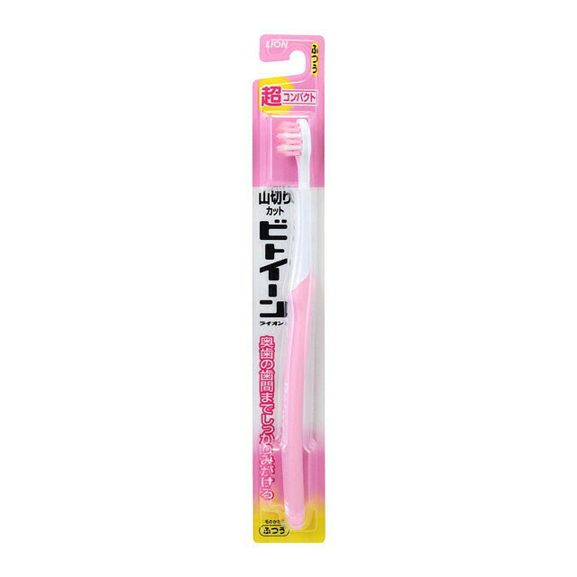 ・大きい山切りカットが奥歯の歯間に、小さい山切りカットが細かい歯間にフィット ・すみずみまで歯垢を効果的に除去 ・ソフトラバーハンドルで握りやすく適度なしなり ・超コンパクトヘッドで使いやすい ・毛の硬さはふつう 【ご注意】原材料名およびアレルゲン（アレルギー物質）につきましては、必ずお手元に届いた商品のパッケージ表示をご確認のうえ、お客様ご自身の体質・体調に合わせてご使用ください。 体質に合わない場合や体調不良を感じた場合は、直ちに使用を中止してください。 原産国：日本区分：日用品発売元/製造元等：ライオン（株）大阪本店 【原材料】 柄の材質 本体：ポリプロピレン、ラバー部：EPDM、ポリプロピレン 毛の材質：ナイロン 広告文責：有限会社MAY 電話番号：079-569-1286