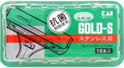 6個セット 貝印 カミソリ ステンレス刃 T型ゴールドステンレス SMTGS-10B1
