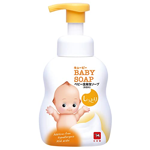 8個セット 牛乳石鹸共進社 キューピー しっとり全身ベビーソープ 泡タイプ 本体 400ml 無香料