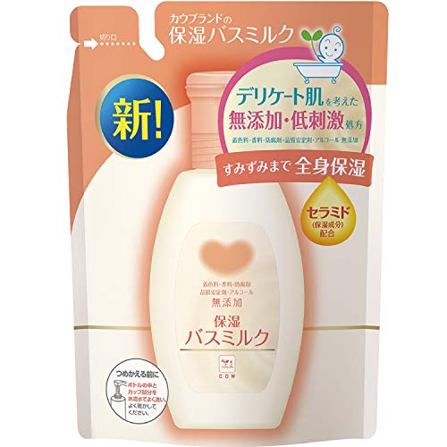 ・天然由来セラミド配合で角質層の隅々までうるおい浸透 ・低刺激処方でデリケート肌もやさしく保湿ケア ・着色料、香料、防腐剤、品質安定剤、アルコール無添加 ・乳白色のお湯でしっとりすべすべな肌に ・浴槽のお湯180Lに約40mlを入れて使用 ・詰替用タイプ 【ご注意】成分表示および使用上の注意をよくお読みのうえ、肌に異常が生じていないか注意してご使用ください。 お肌に合わない場合は使用を中止し、必要に応じて医師にご相談ください。 原産国：日本区分：化粧品発売元/製造元等：牛乳石鹸（株） 【原材料】 水、ミネラルオイル、BG、DPG、コメヌカ油、ポリソルベート60、セラミドNG、ベントナイト、ミリスチン酸、クエン酸【成分】 水、ミネラルオイル、BG、DPG、コメヌカ油、ポリソルベート60、セラミドNG、ベントナイト、ミリスチン酸、クエン酸 広告文責：有限会社MAY 電話番号：079-569-1286