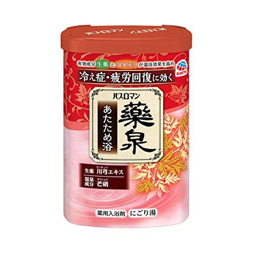 6個セット アース製薬 バスロマン 薬泉 あたため浴 600g 入浴剤 温浴効果 血行促進