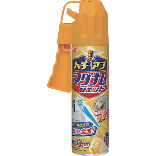 ・強力バズーカ方式でハチやアブを速効駆除 ・約45秒で全噴射し巣ごと全滅が可能 ・駆除後の戻りハチにも効果あり ・屋外専用の商品 ・皮膚露出防護服着用が推奨され日没後の使用が望ましい ・対象害虫に幅広く対応（アシナガバチ、クマバチ、スズメバチ除く） 原産国：日本区分：殺虫剤発売元/製造元等：アース製薬 【成分】 フタルスリン、モンフルオロトリン、ビフェントリン(ピレスロイド系)、植物由来成分 広告文責：有限会社MAY 電話番号：079-569-1286