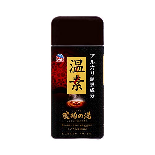 8個セット アース製薬 温素 入浴剤 琥珀の湯 600g アルカリ温泉成分