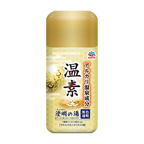 アース製薬　温素　澄明の湯　入浴剤　温泉成分　無色透明 とろとろ とろみ 　600g