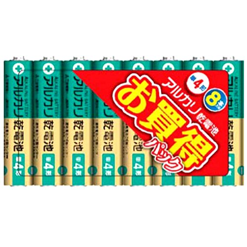 5個セット 三菱電機 MITSUBISHI アルカリ乾電池 単4形 8本パック LR03U/8S