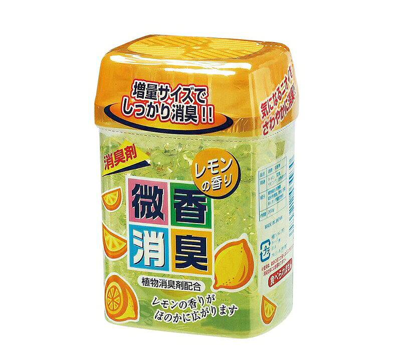 ・ほのかなレモンの香り付き消臭剤 ・トイレや玄関などの消臭に適する ・消臭効果は約2か月持続（環境により異なる） ・植物性消臭剤配合 ・日本製 区分：日用品発売元/製造元等：朝日化学工業株式会社 広告文責：有限会社MAY 電話番号：079-569-1286