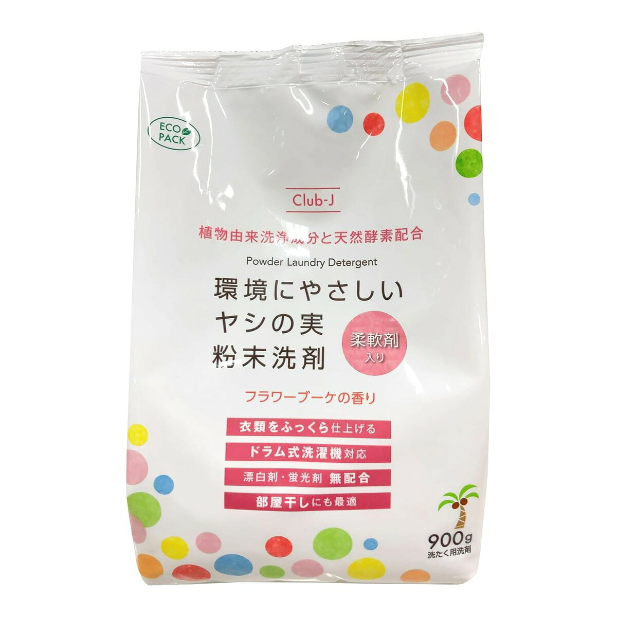 洗浄成分の界面活性剤にはすべて植物原料ヤシ、パームを使用しています。 衣類をふっくら仕上げる柔軟剤入りの粉末洗剤です。 ドラム式洗濯機にも対応しています。 漂白剤・蛍光剤は無配合です。 部屋干しにもおすすめです。 フラワーブーケの香り。 原産国：インドネシア発売元/製造元等：ジーエバー 【原材料】 植物原料ヤシ、パーム【成分】 界面活性剤(16％、ポリオキシエチレンアルキルエーテル、アルキルエーテル硫酸エステルナトリウム)、水軟化剤(アルミノけい酸塩)、アルカリ剤(炭酸塩)、工程剤(硫酸塩)、柔軟成分、酵素 広告文責：有限会社MAY 電話番号：079-569-1286