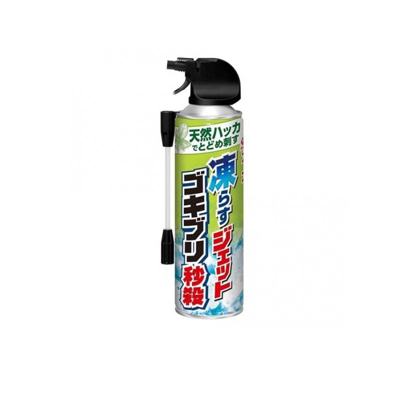 マイナス85度の冷撃効果でゴキブリの動きを止める冷凍スプレー 天然ハッカ油でしっかりゴキブリ退治 化学合成殺虫成分不使用で食品周りやペットのいる家庭におすすめ ロングノズル採用で遠くからでも狙いやすい スプレー後もベタつきやあと残りなし 防除用医薬部外品 【ご注意】用法・用量および使用上の注意をよくお読みのうえ、正しくご使用ください。 お体に合わない場合は使用を中止し、症状が続く場合は医師等にご相談ください。 原産国：日本区分：医薬部外品発売元/製造元等：アース製薬 【成分】 ハッカ油3.33w／v％、ミリスチン酸イソプロピル、(E)-1、3、3、3-テトラフルオロプロペン(HFO-1234ze)、DME 広告文責：有限会社MAY 電話番号：079-569-1286