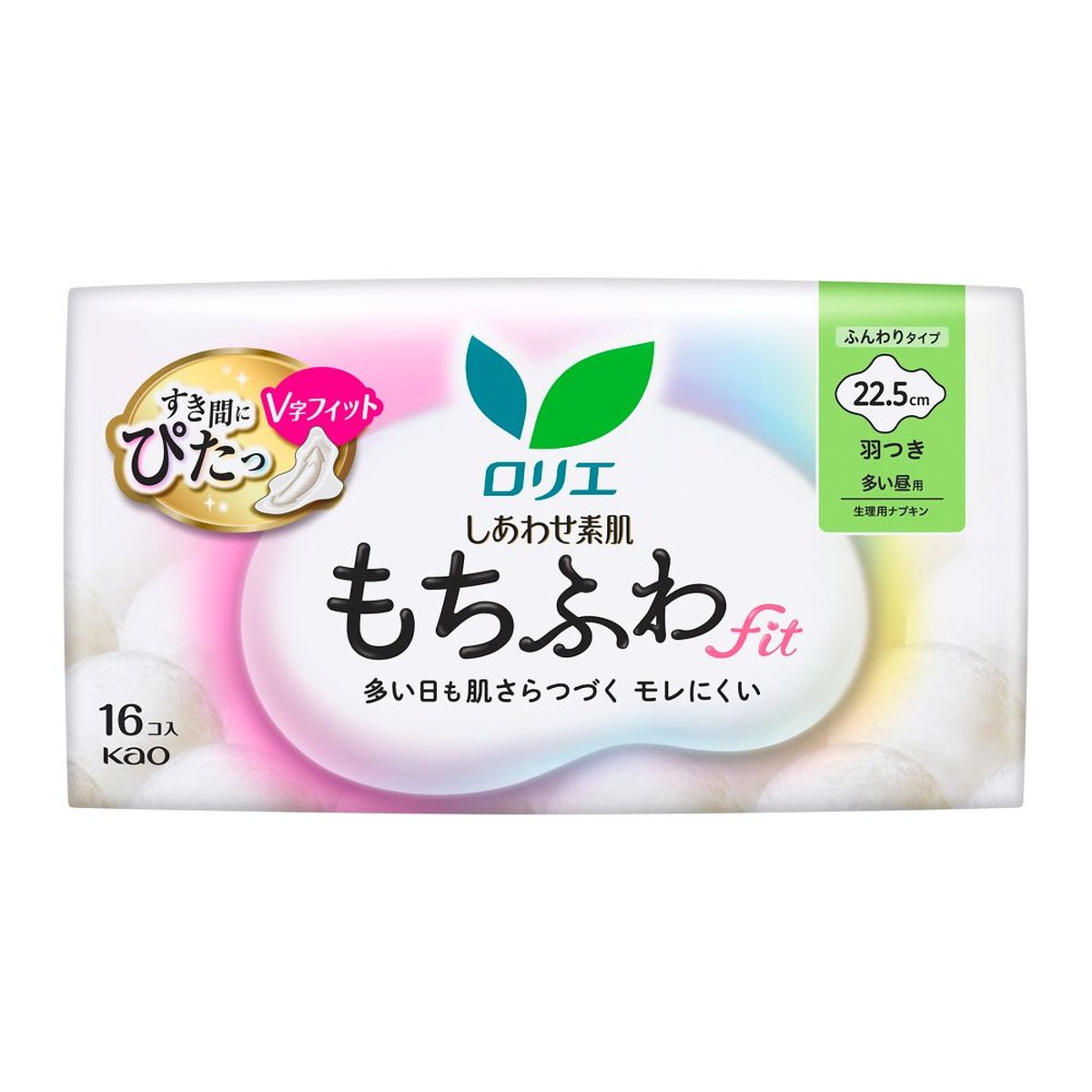もちふわクッションとV字フィットが隙間にぴったりフィット 多い日でも肌さらつづきモレにくい設計 瞬間吸収でベタつきにくい 無香料の医薬部外品 羽つきタイプで快適な装着感 原産国は日本 【ご注意】用法・用量および使用上の注意をよくお読みのうえ、正しくご使用ください。 お体に合わない場合は使用を中止し、症状が続く場合は医師等にご相談ください。 原産国：日本区分：医薬部外品発売元/製造元等：花王カスタマ−マ−ケティ 【原材料】 ポリエチレン、ポリプロピレン、ポリエステル【成分】 表面材：ポリエチレン、ポリプロピレン、ポリエステル 広告文責：有限会社MAY 電話番号：079-569-1286