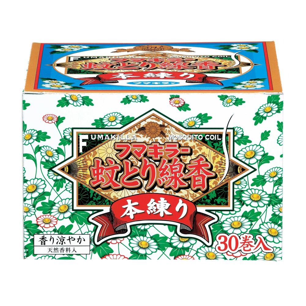 5個セット フマキラー 蚊取り線香 本練り レギュラーサイズ函入 30巻