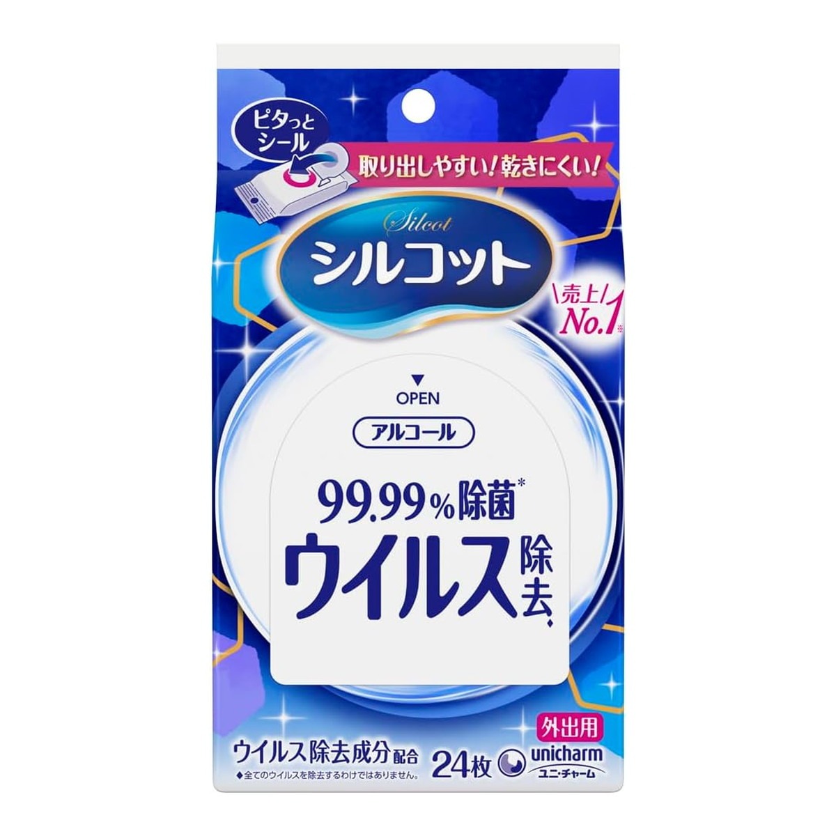 6個セット ユニ・チャーム株式会社 シルコット ウイルス除去ウェットティッシュ ア...