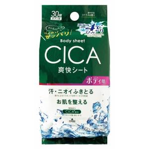 Life-do.Plus ボディシート (-4℃、CICA配合) 30枚 シトラスの香り 爽快シート 汗ふきシート 制汗シート からだふき ボディケア デオドラント