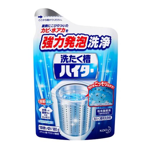 洗たく槽の裏側のカビ・水アカ汚れを強力発泡成分で洗浄・除菌します。 ステンレス槽・プラスチック槽に使用可能。 ドラム式、二槽式洗濯機には使用できません。 イヤなニオイもスッキリ消臭。 水をはった洗たく槽に入れるだけで簡単に使えます。 原産国：日本区分：日用品発売元/製造元等：花王カスタマ−マ−ケティ 【成分】 界面活性剤(アルカノイルオキシベンゼンスルホン酸ナトリウム)、発泡剤(過炭酸ナトリウム)、炭酸塩(30％)、防錆剤、安定化剤 広告文責：有限会社MAY 電話番号：079-569-1286