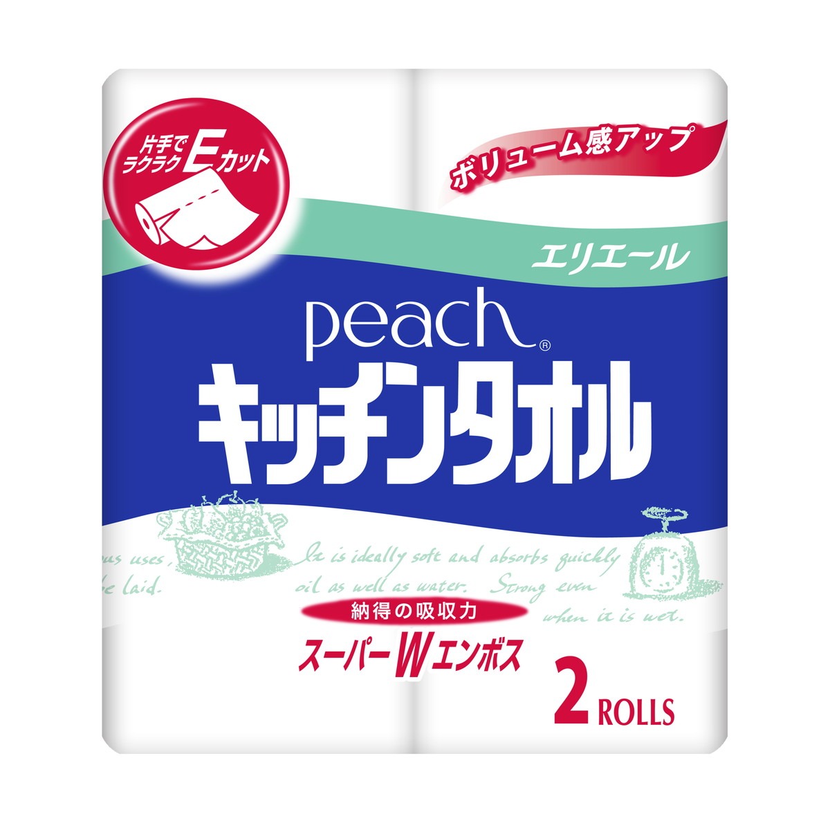 ・スーパーWエンボスで吸収力抜群のキッチンタオル ・水にも油にも強く片手で簡単にカット可能 ・パルプ100%使用で蛍光染料不使用 ・詰まりの原因となるため流しや水洗トイレには流さないこと ・引火の恐れがあり火気には近づけないよう注意 ・日本製 原産国：日本区分：日用品発売元/製造元等：大王製紙H＆PC事業部 【成分】 パルプ100% 広告文責：有限会社MAY 電話番号：079-569-1286