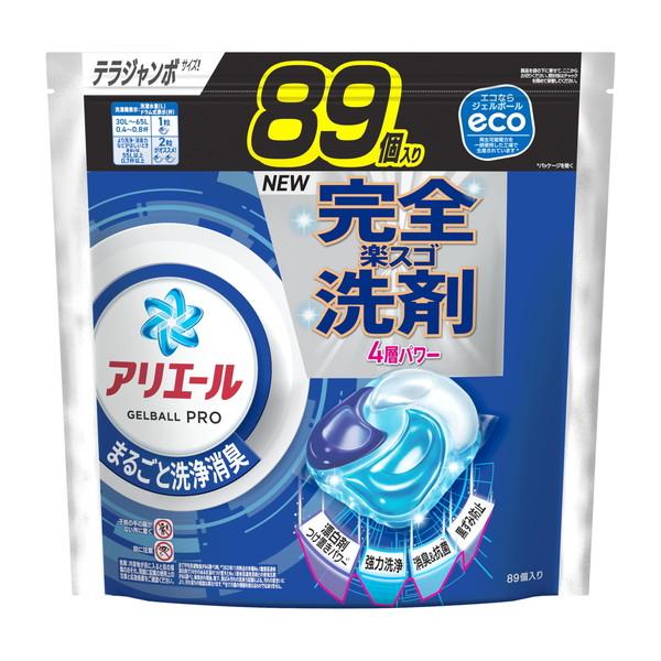 発売元/製造元等：P＆Gジャパン（株）アリエールGELBALLPRO まるごと洗浄消臭。 楽スゴ洗剤4層パワー！ 漂白剤つけ置きパワー。 強力洗浄と消臭＆抗菌。 黒ずみ防止と簡単楽ちん洗濯槽のカビ防止。 ドラム式・自動投入式・すすぎ1回・まとめ洗い対応。 原産国：日本 【成分】 界面活性剤(69％：アルキルエーテル硫酸エステル塩、ポリオキシエチレンアルキルエーテル、直鎖アルキルベンゼンスルホン酸塩、純せっけん分(脂肪酸塩))、安定化剤(プロピレングリコール)、分散剤、水軟化剤、香料、蛍光増白剤、酵素 広告文責：有限会社MAY 電話番号：079-569-1286